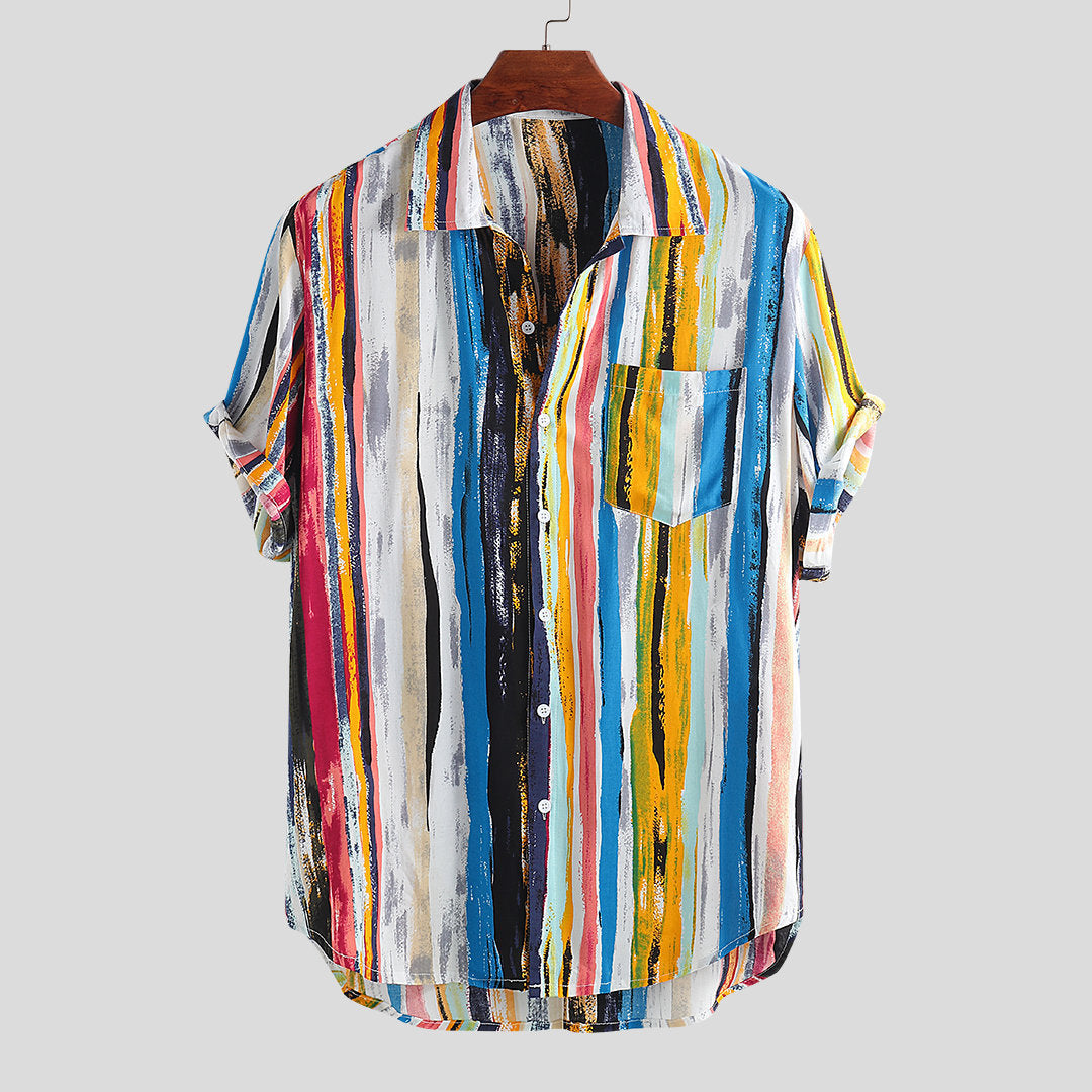 Drip Stripe Button Ups