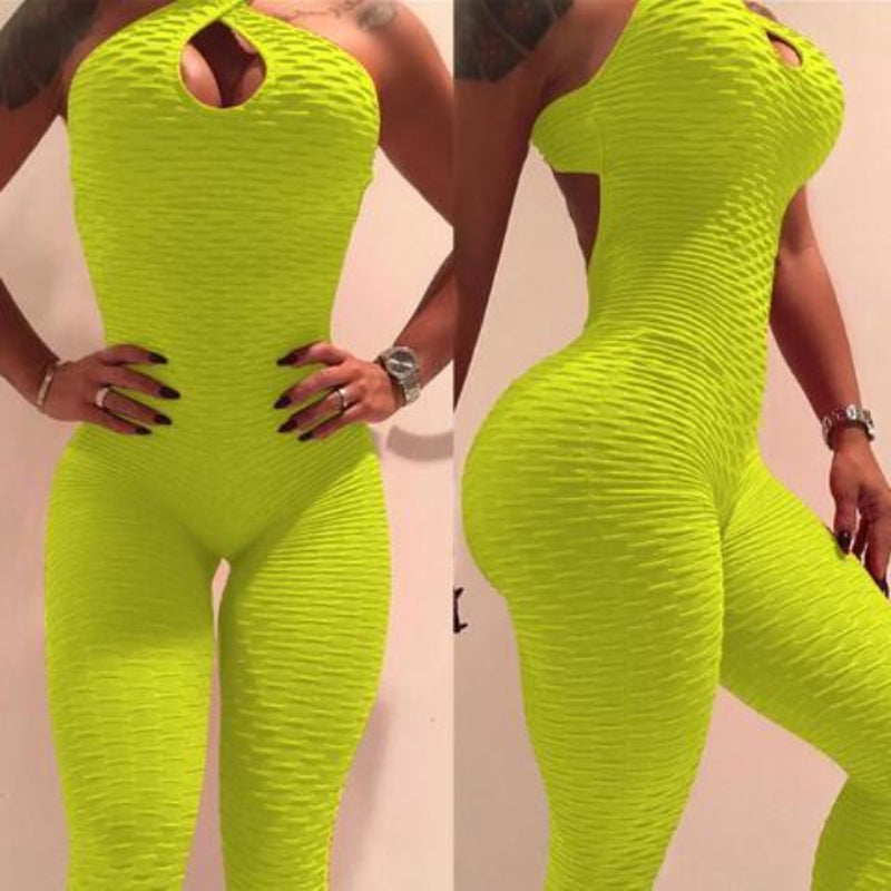 Women’s Cross-Back Yoga Jumpsuit Bodysuit