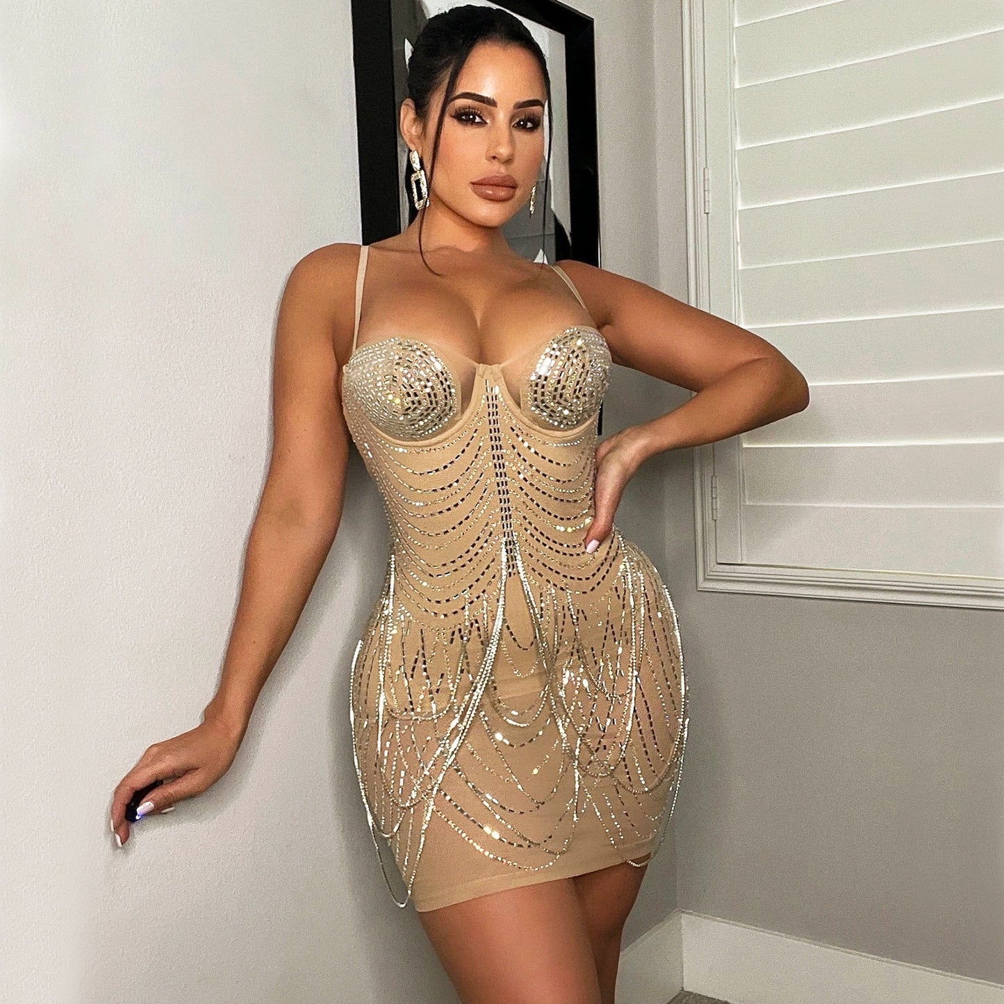 Tassel Suspender Dresses for Parties