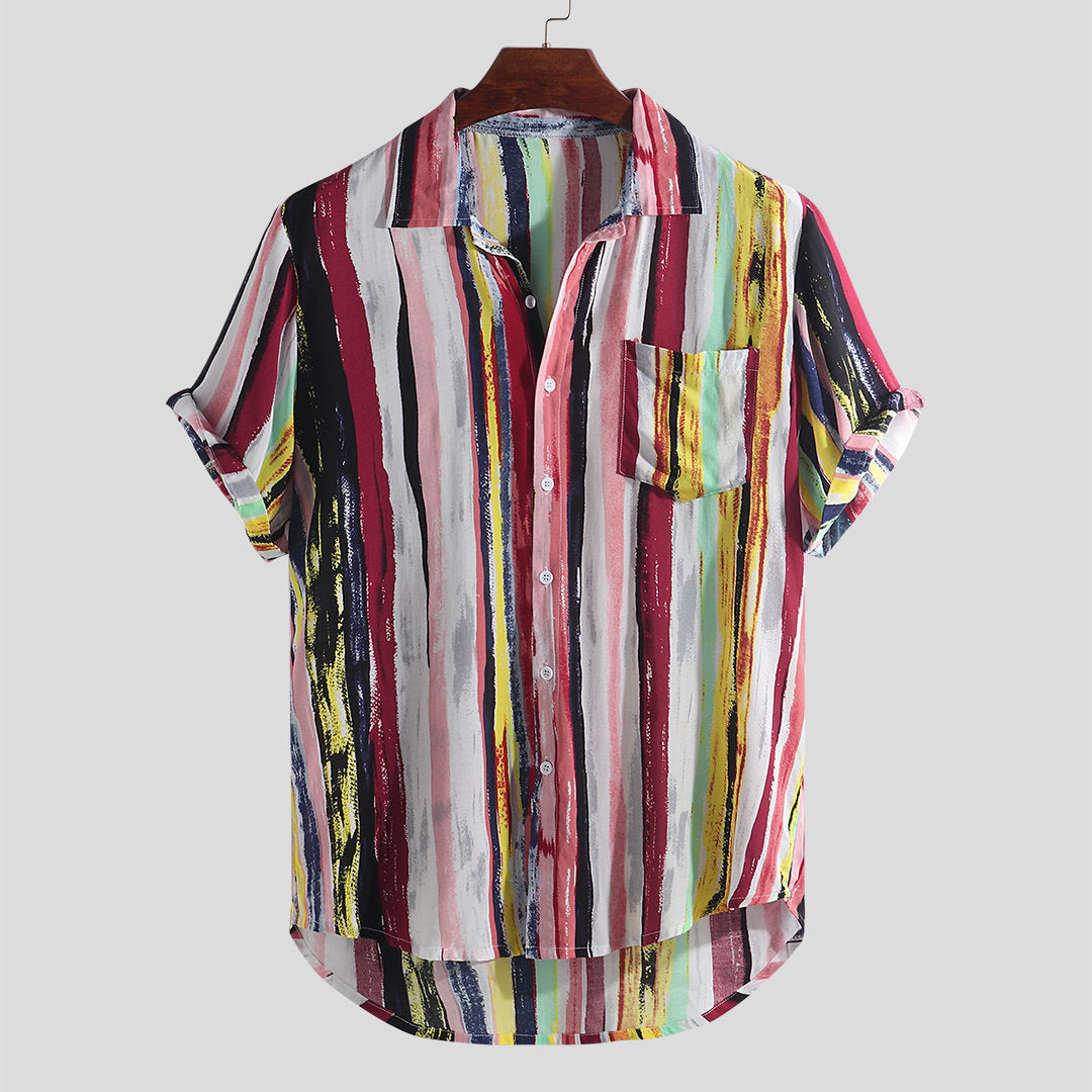 Drip Stripe Button Ups