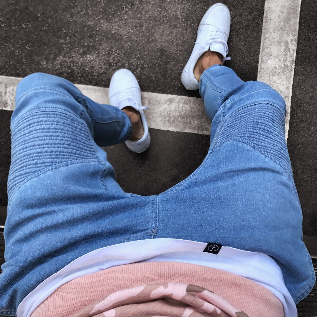 Men’s Light Blue Skinny Fashion Jeans