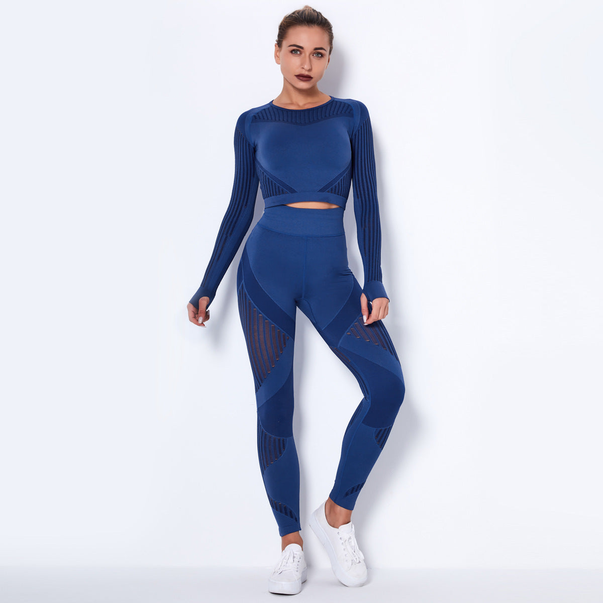 Seamless Long Sleeve Yoga Set