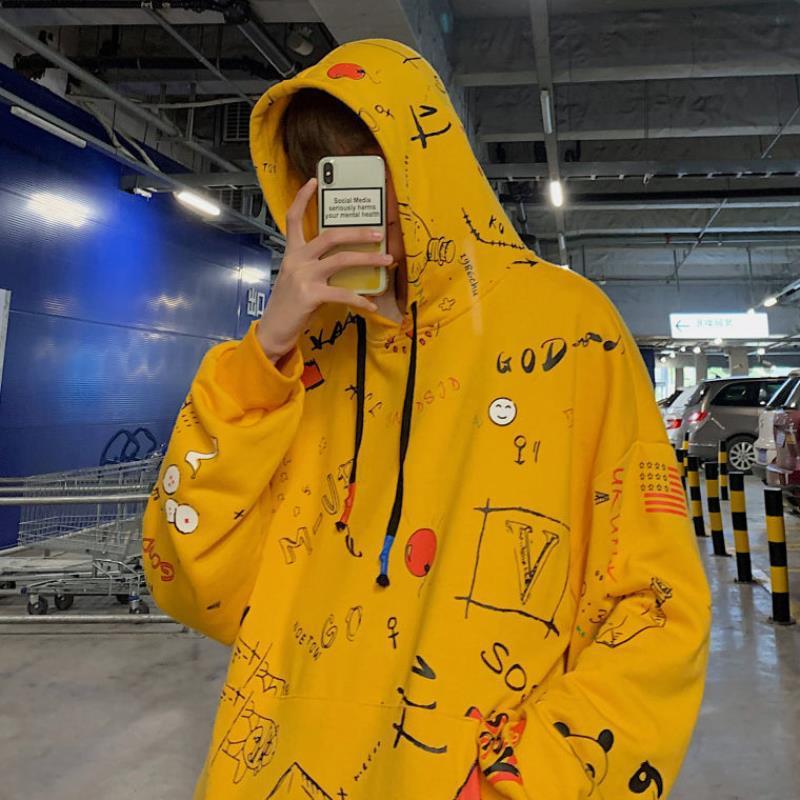 Loose Fit Men’s Hooded Sweatshirt
