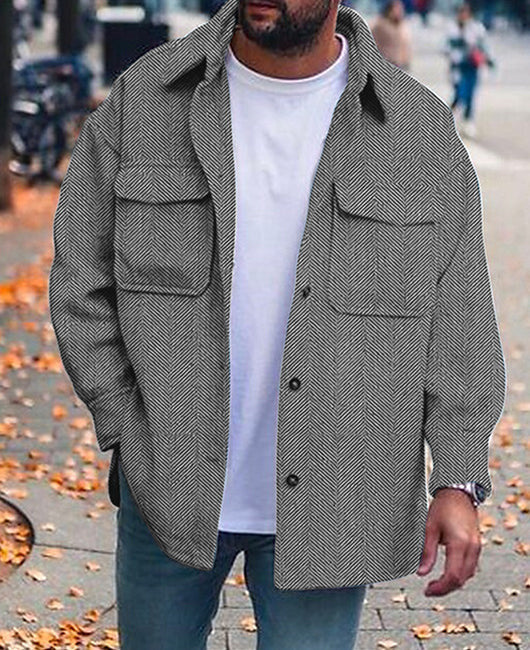 Men’s Polo Collar Fashion Work Coats