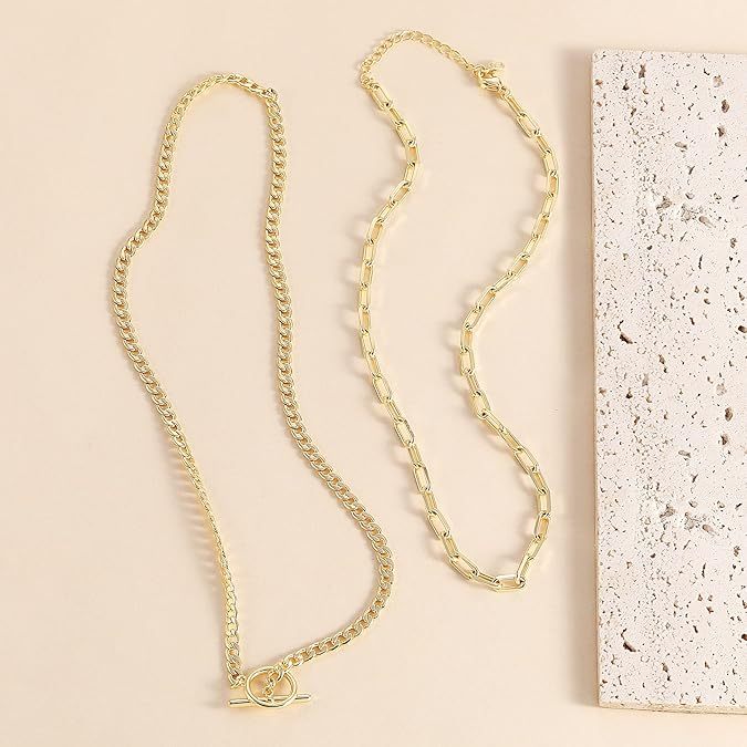Geometric Paperclip Choker – Double Layer Necklace