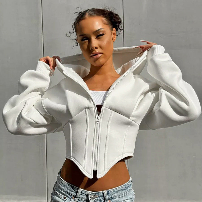Zipper Hoodie Cardigan Jacket