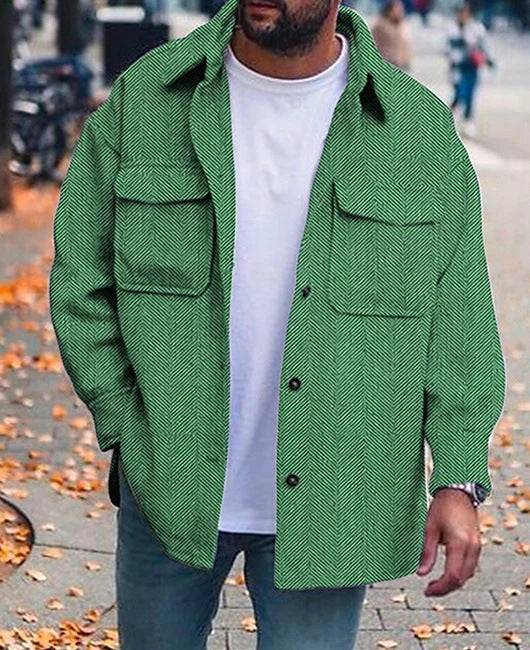Men’s Polo Collar Fashion Work Coats