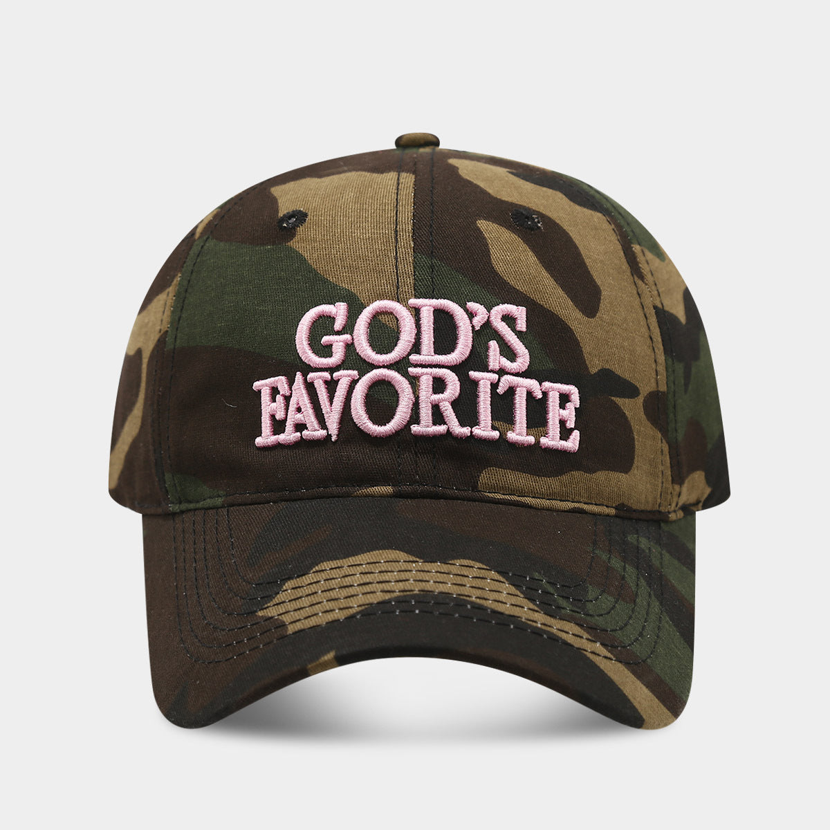 Distressed Jungle Camo Baseball Cap