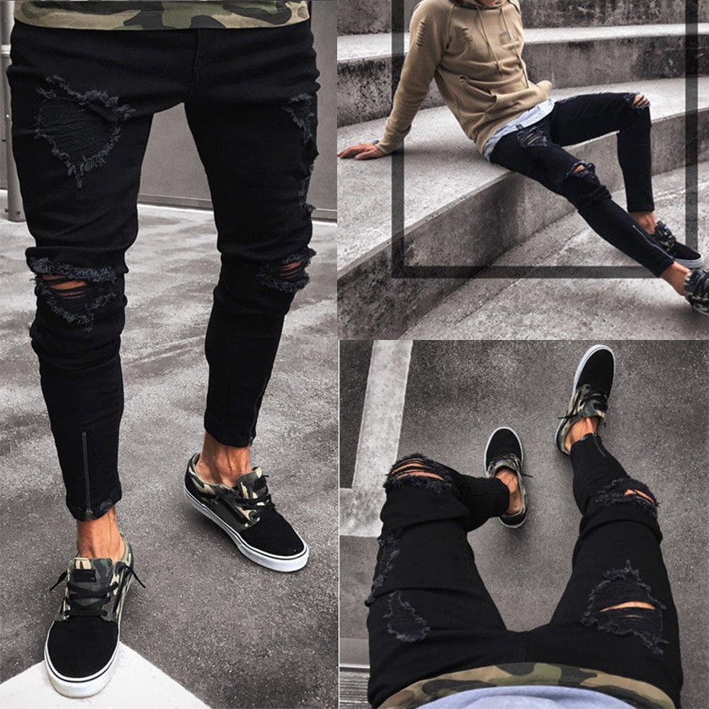 Men’s Distressed Denim Jeans
