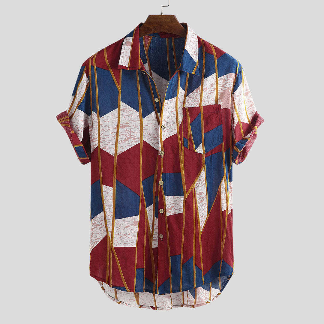 Drip Stripe Button Ups