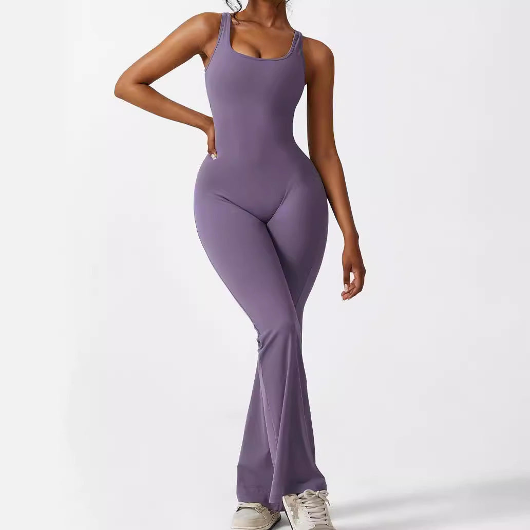 Women’s Sleeveless Flare Jumpsuit