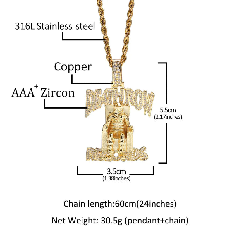 Death Row Hip-Hop Necklace