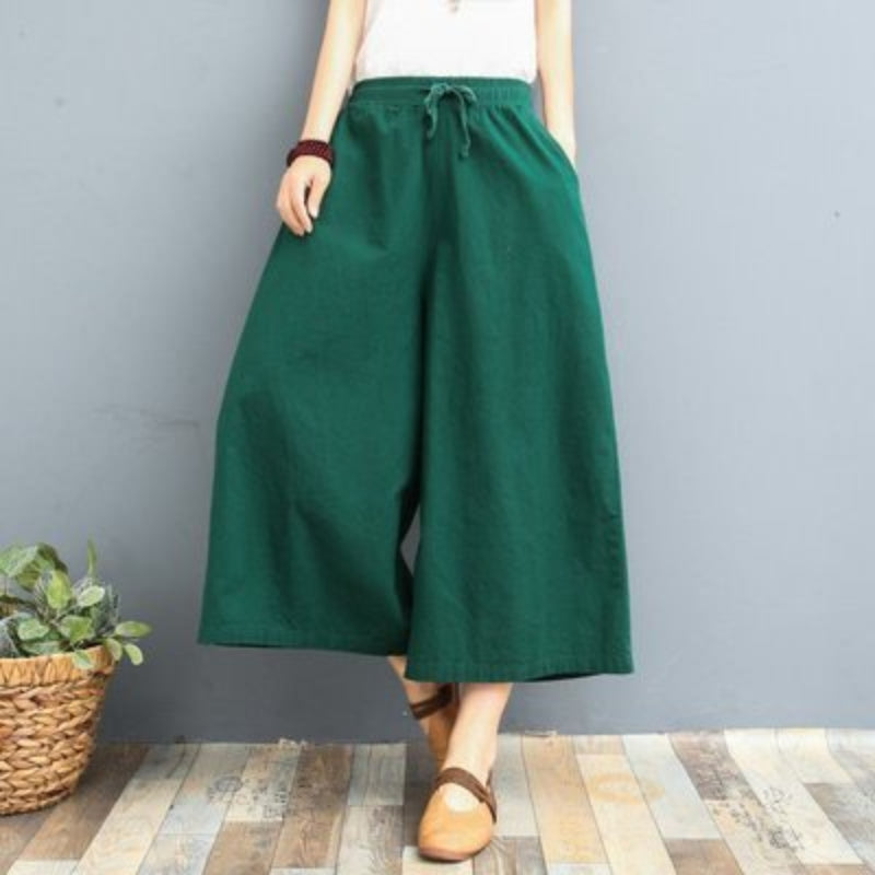 Women's Fashion Loose Linen Leggings