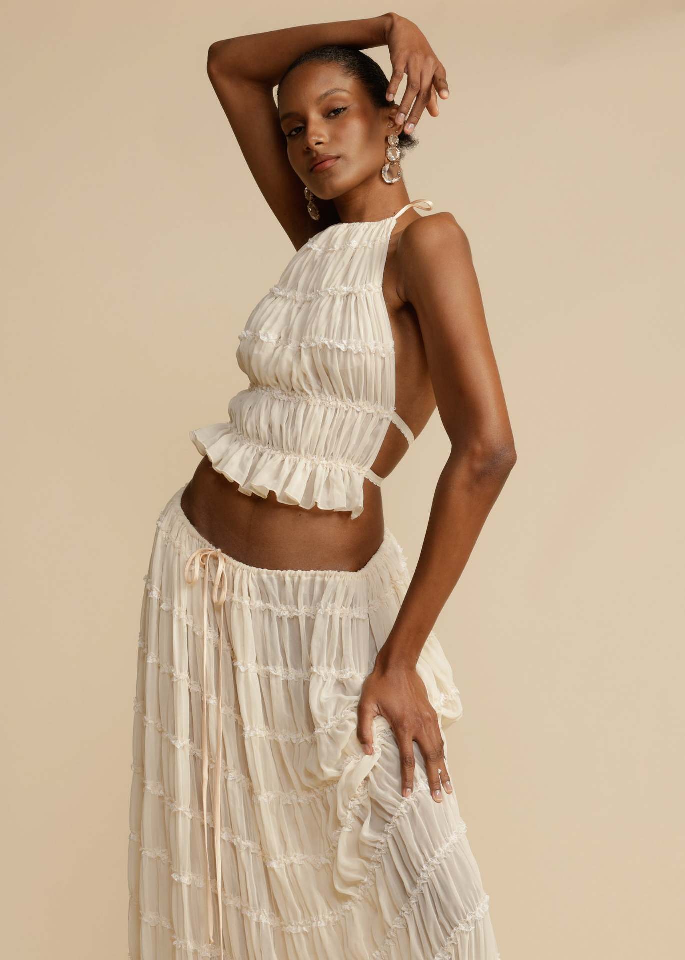 Backless Halterneck Sling Dress