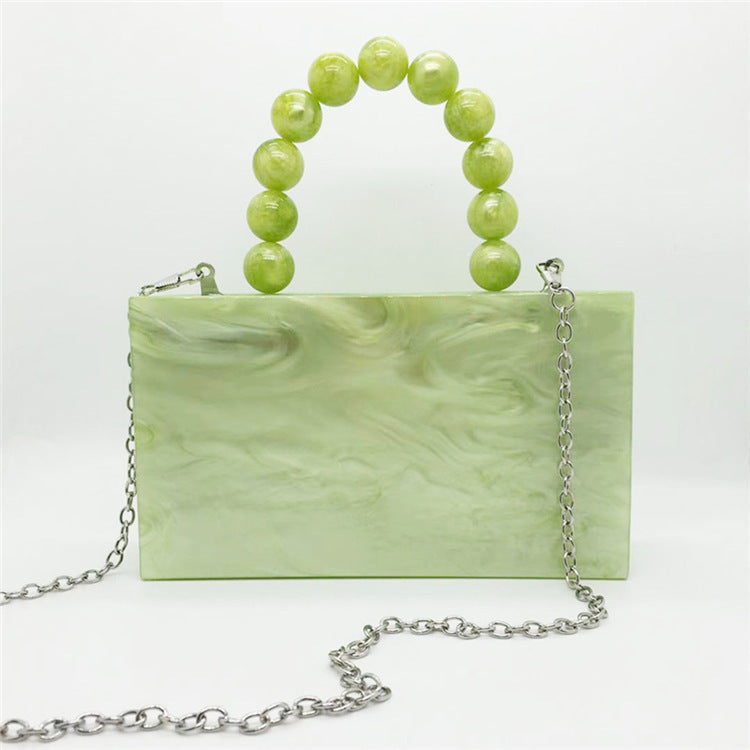 Green Acrylic Evening Bag