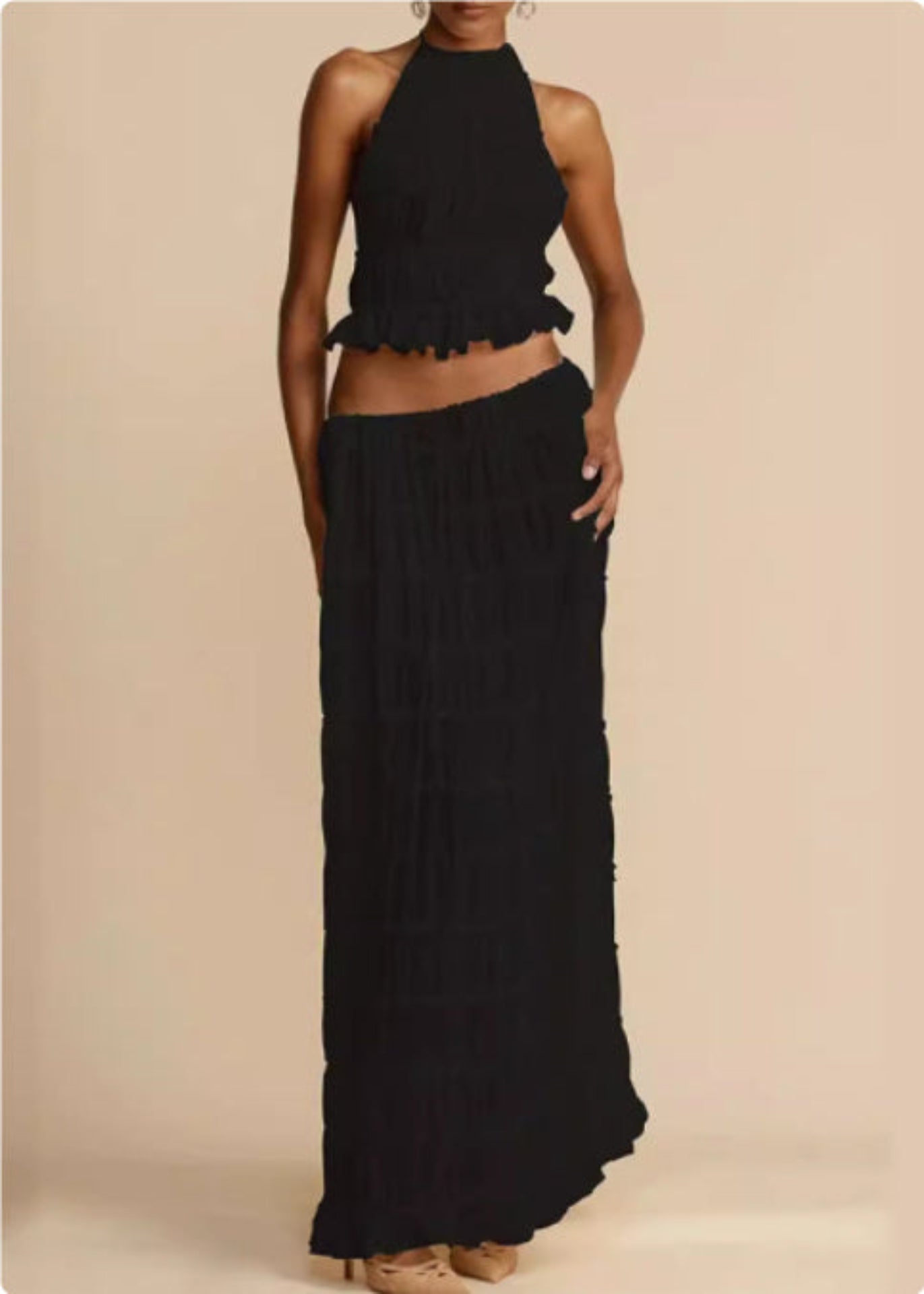 Backless Halterneck Sling Dress