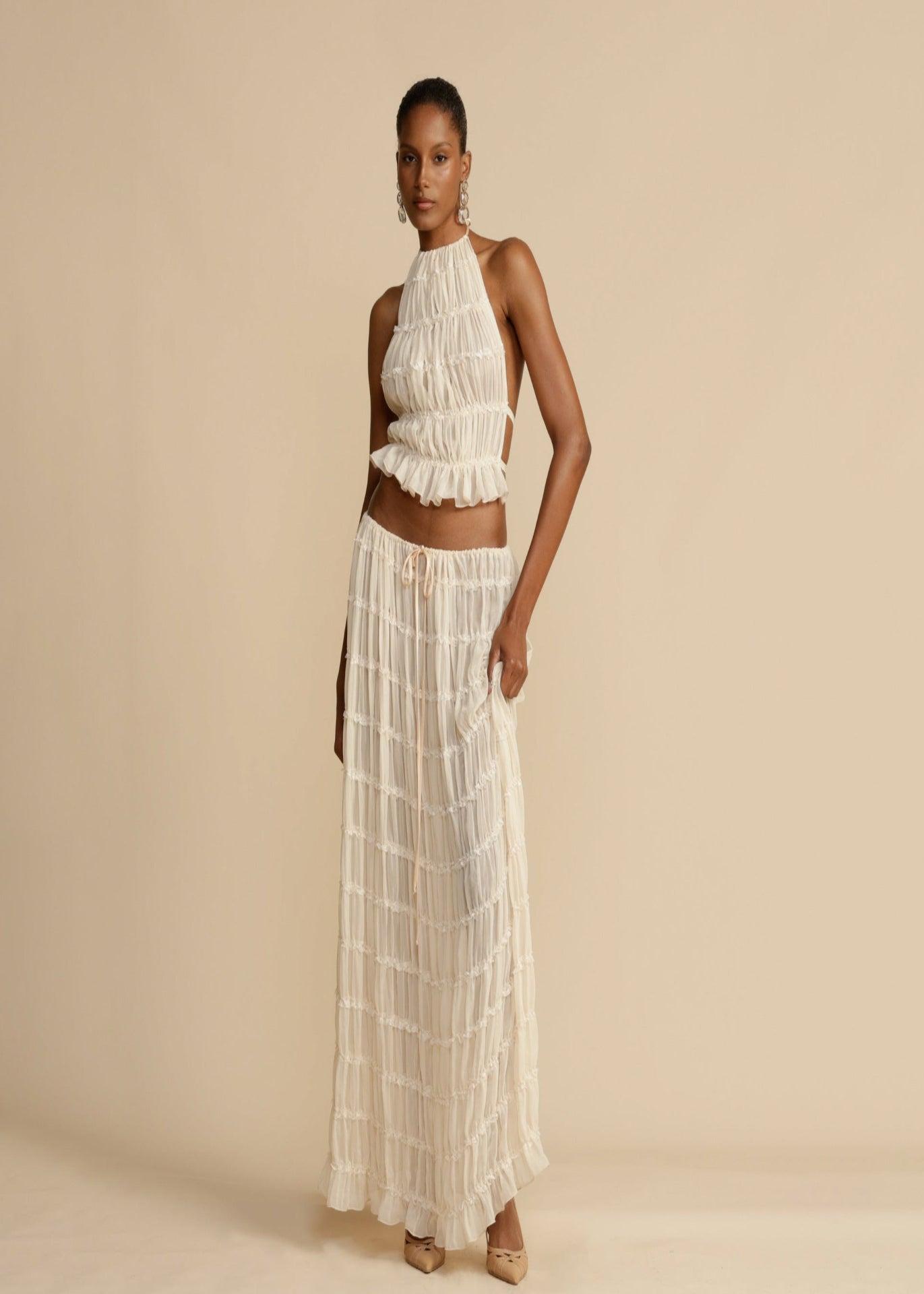 Backless Halterneck Sling Dress