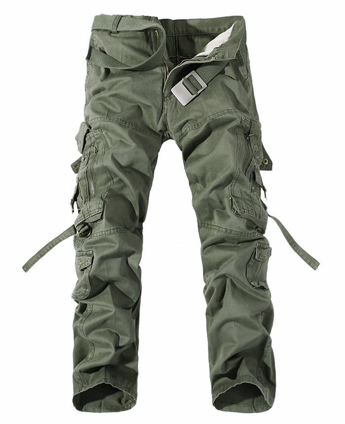 Men’s Washed Multi-Pocket Cargo Pants