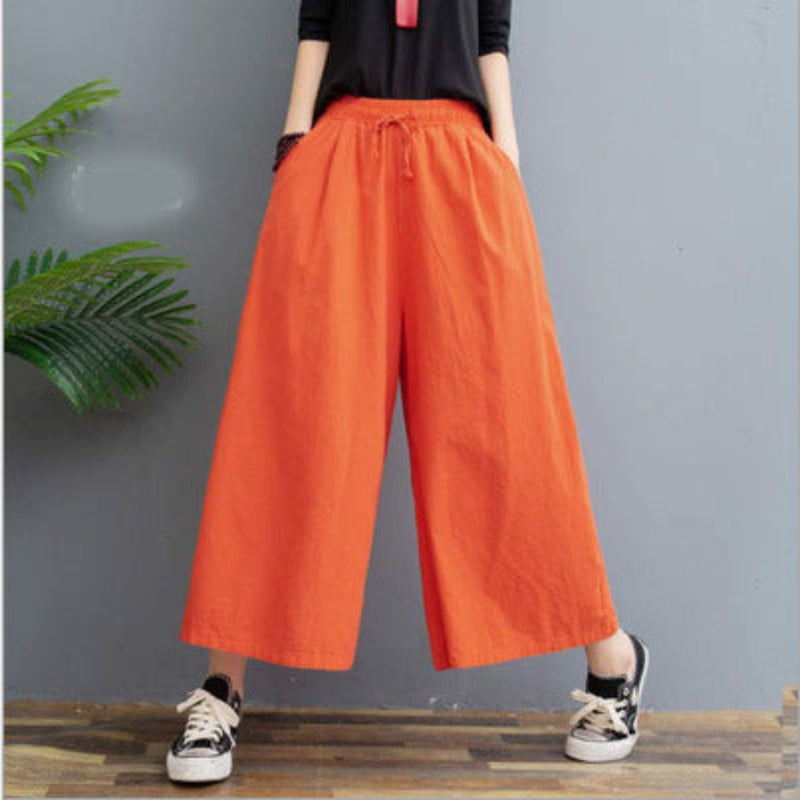Women's Fashion Loose Linen Leggings