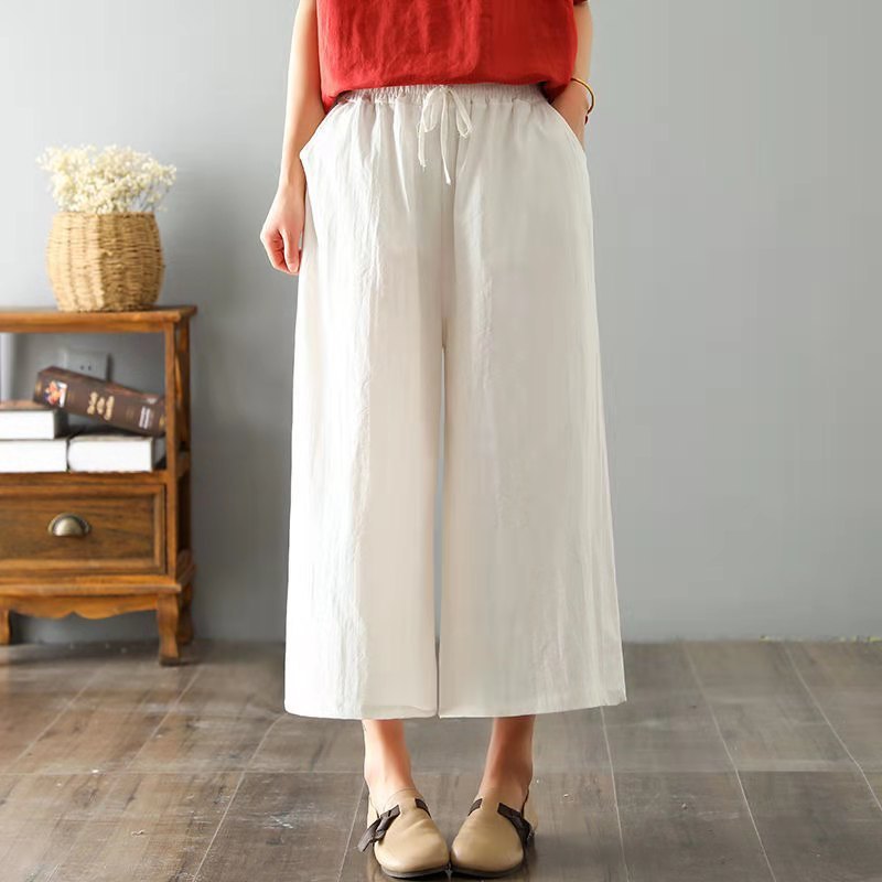 Women's Fashion Loose Linen Leggings