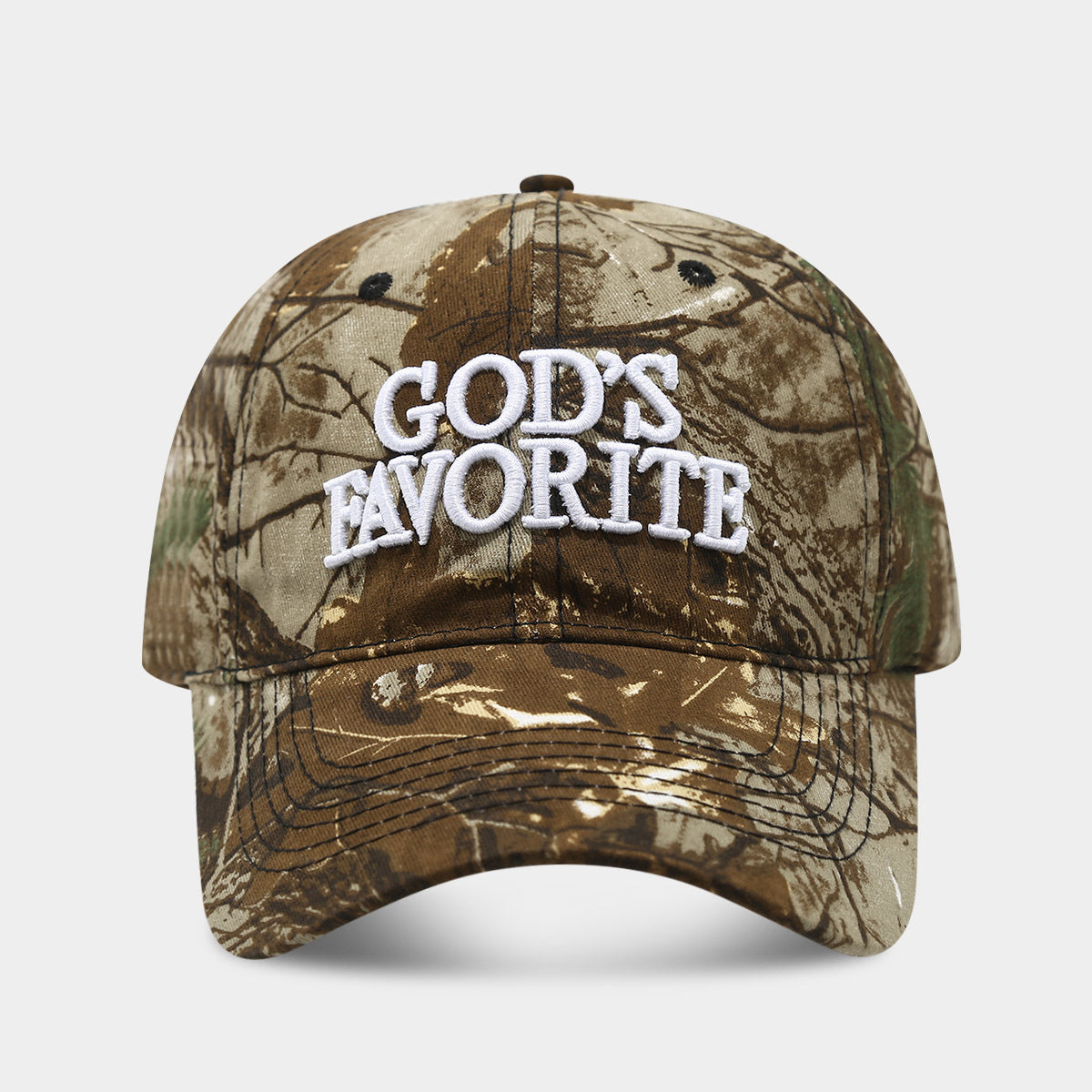 Distressed Jungle Camo Baseball Cap