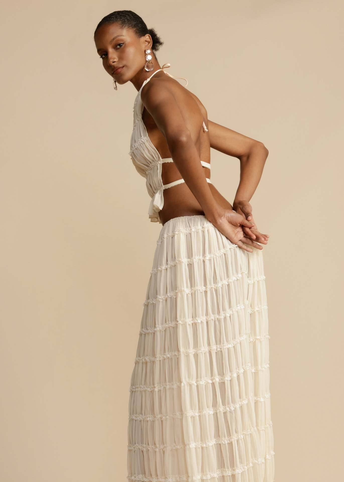 Backless Halterneck Sling Dress
