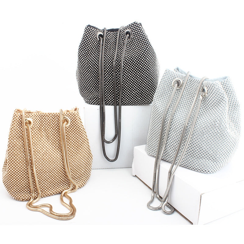 Crystal & Satin Evening Clutch Bags
