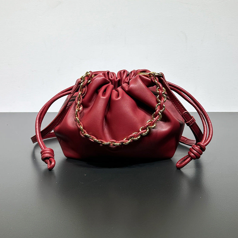 Chinese Style Cowhide Lucky Bag