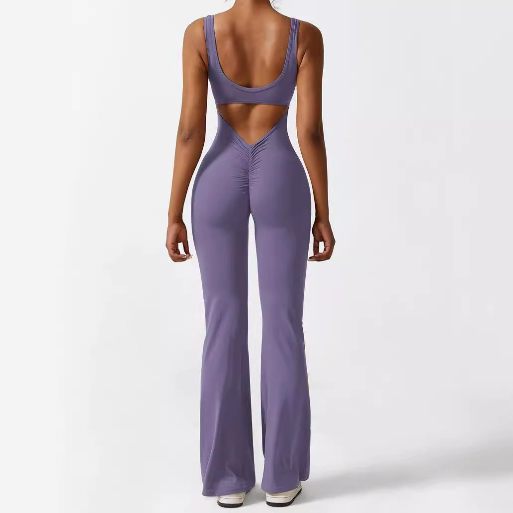 Women’s Sleeveless Flare Jumpsuit