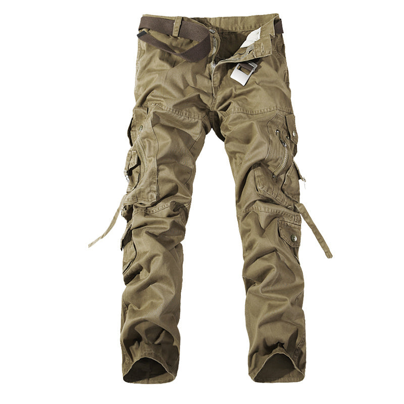 Men’s Washed Multi-Pocket Cargo Pants