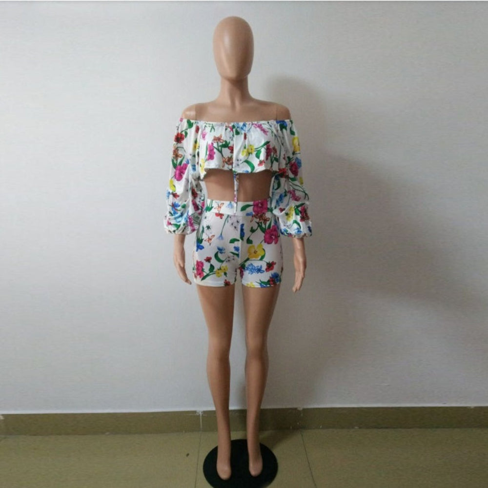 Sexy Pile Sleeve Two-Piece Sets
