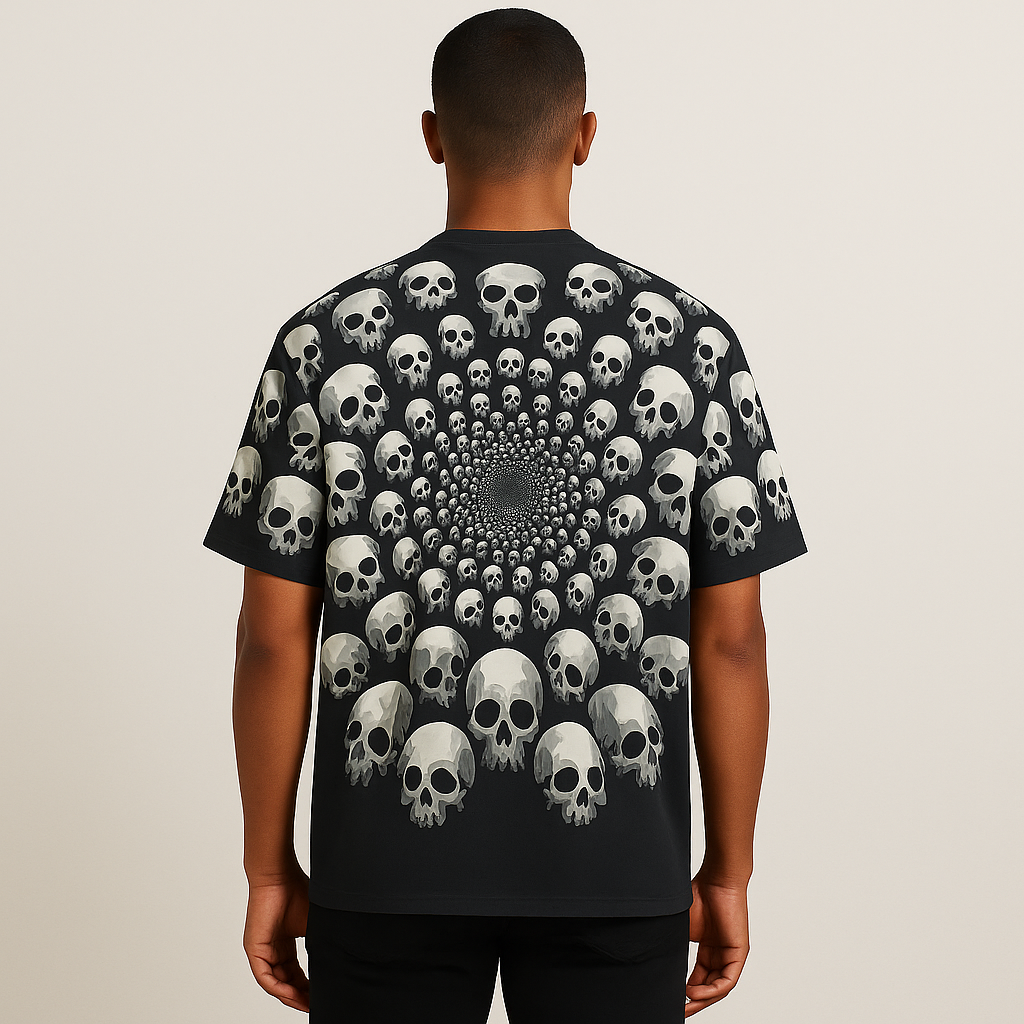 Rap Rock Skull Graphic T-Shirt