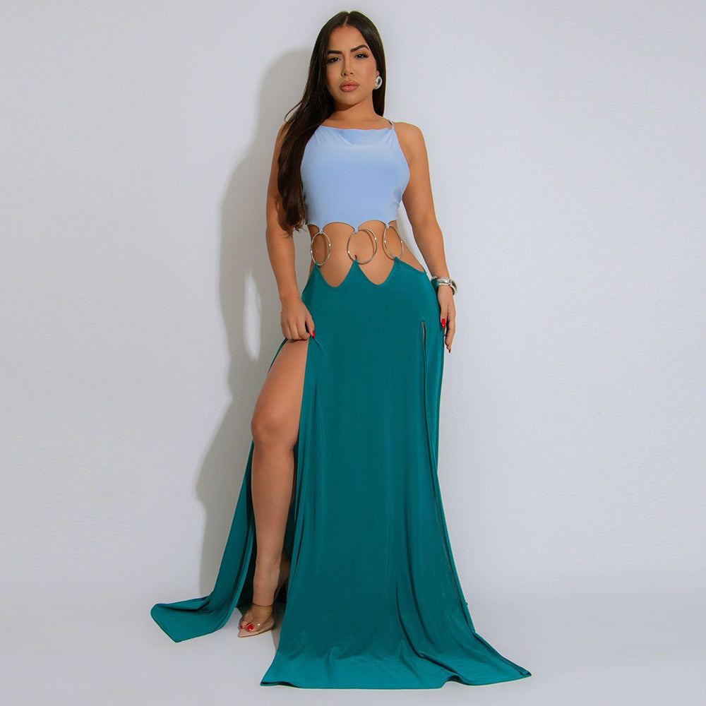 Women’s Lace-Up Ring Detail Dresses