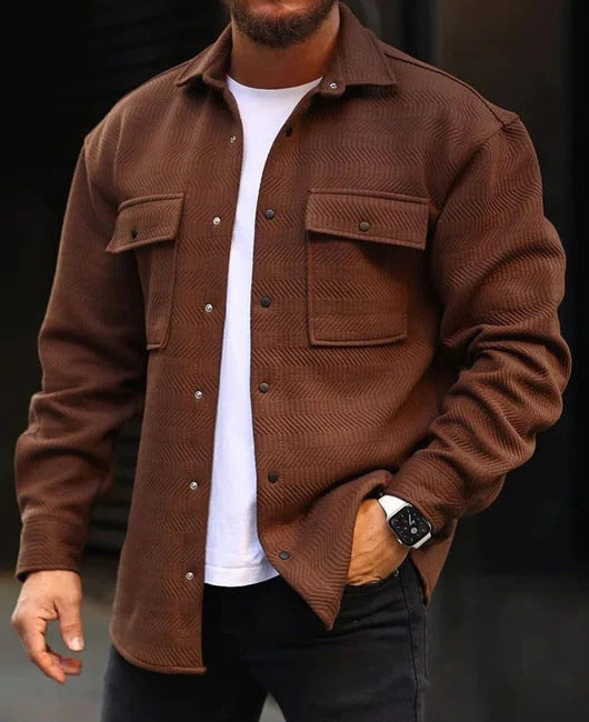 Men’s Polo Collar Fashion Work Coats
