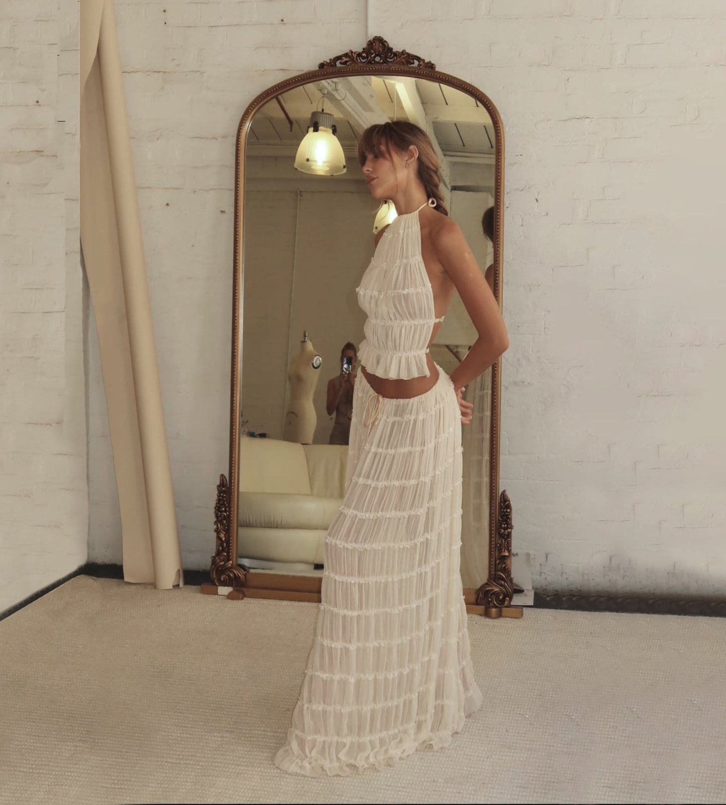 Backless Halterneck Sling Dress