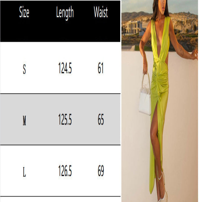 Internet Hot Deep V Evening Dress