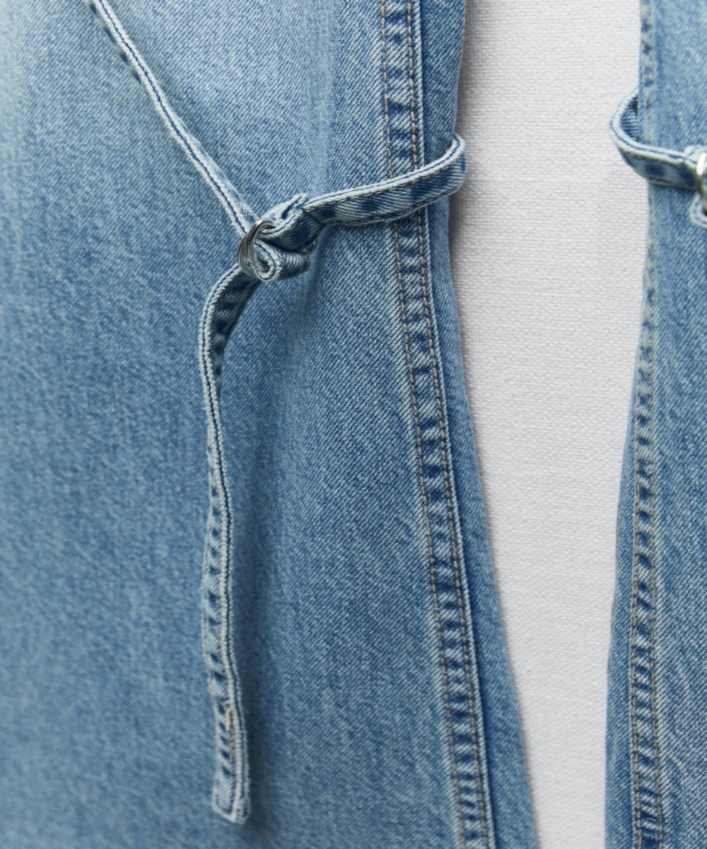 Women’s Mid-Waist Loose Cargo Jeans
