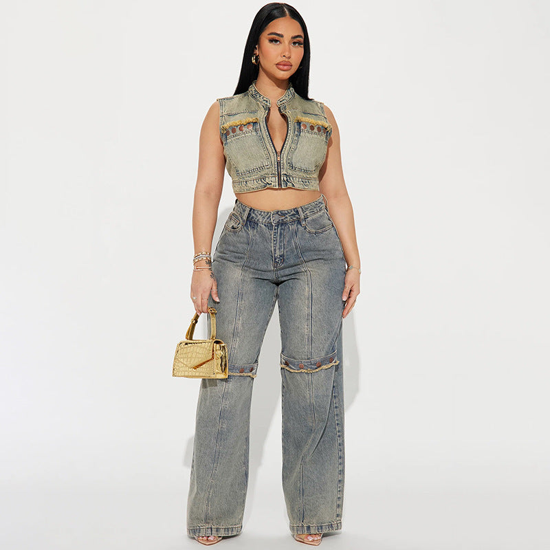 Y2K Baggy Wide Leg Jeans