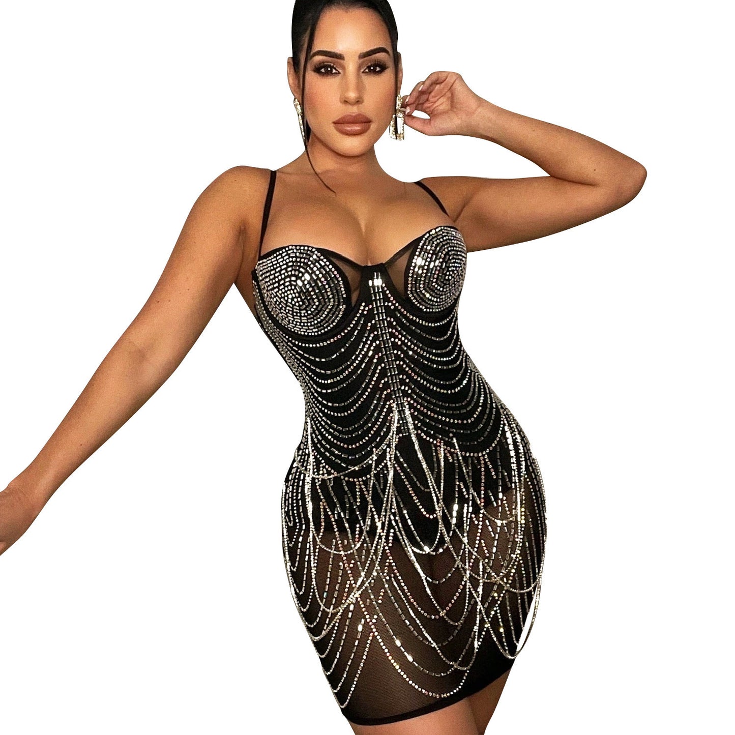 Tassel Suspender Dresses for Parties