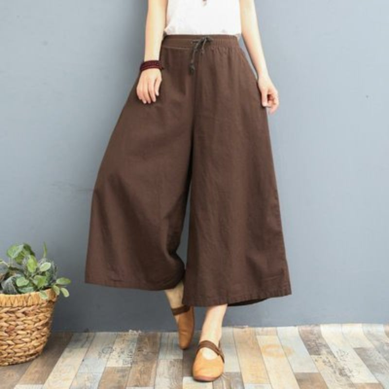 Women's Fashion Loose Linen Leggings