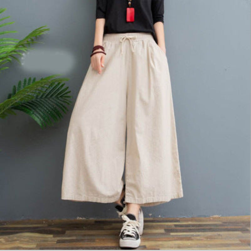 Women's Fashion Loose Linen Leggings