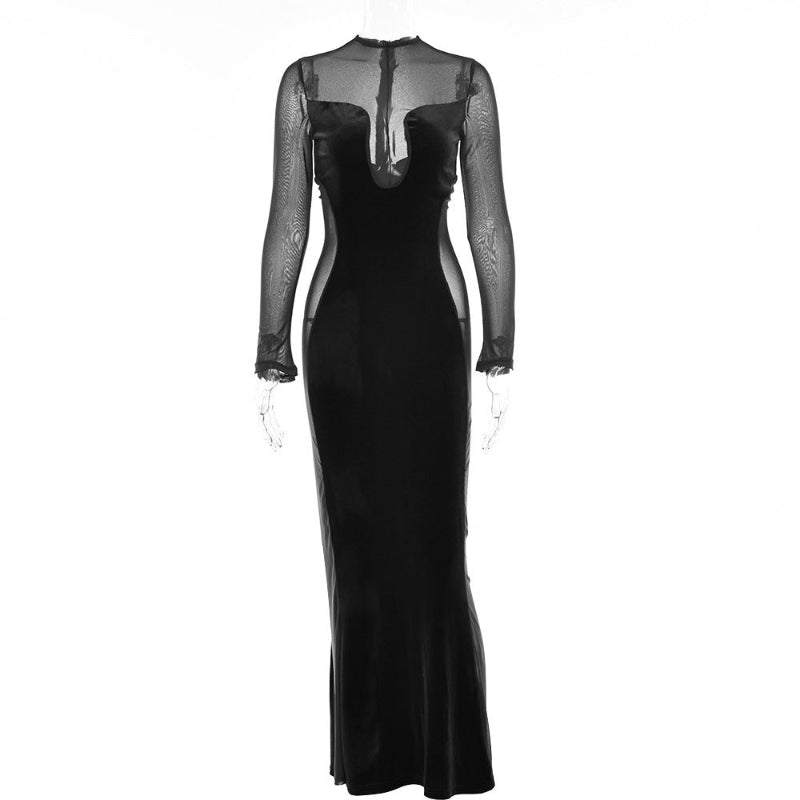 Sexy Hollow See Through Dress