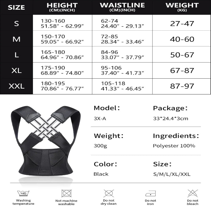 Back Posture Corrector for Pain Relief & Daily Support