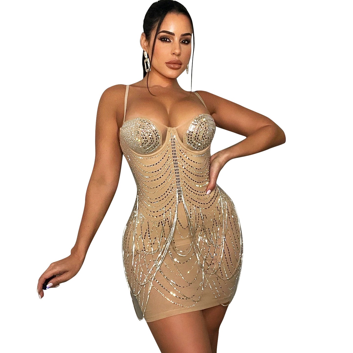 Tassel Suspender Dresses for Parties