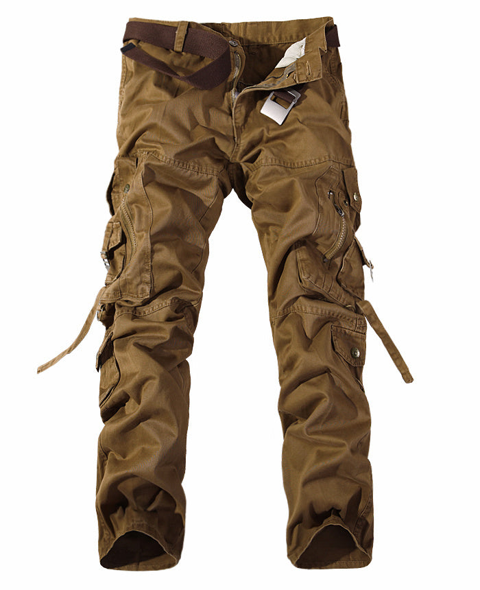 Men’s Washed Multi-Pocket Cargo Pants