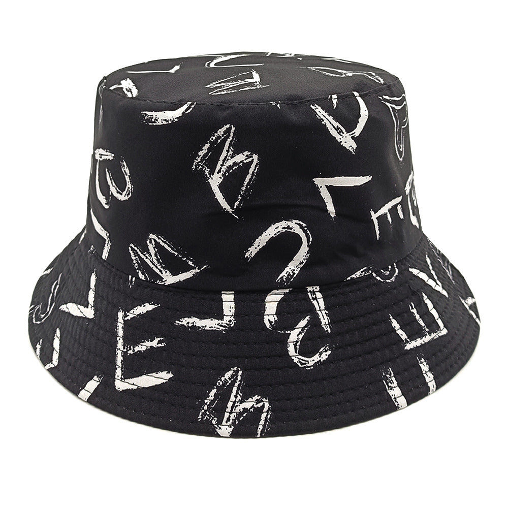 Love Letter Pattern Printed Bucket Hat