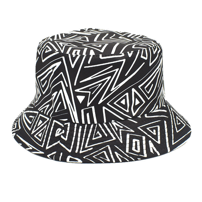 Double-Sided Printed Fisherman Hat