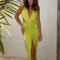 Internet Hot Deep V Evening Dress