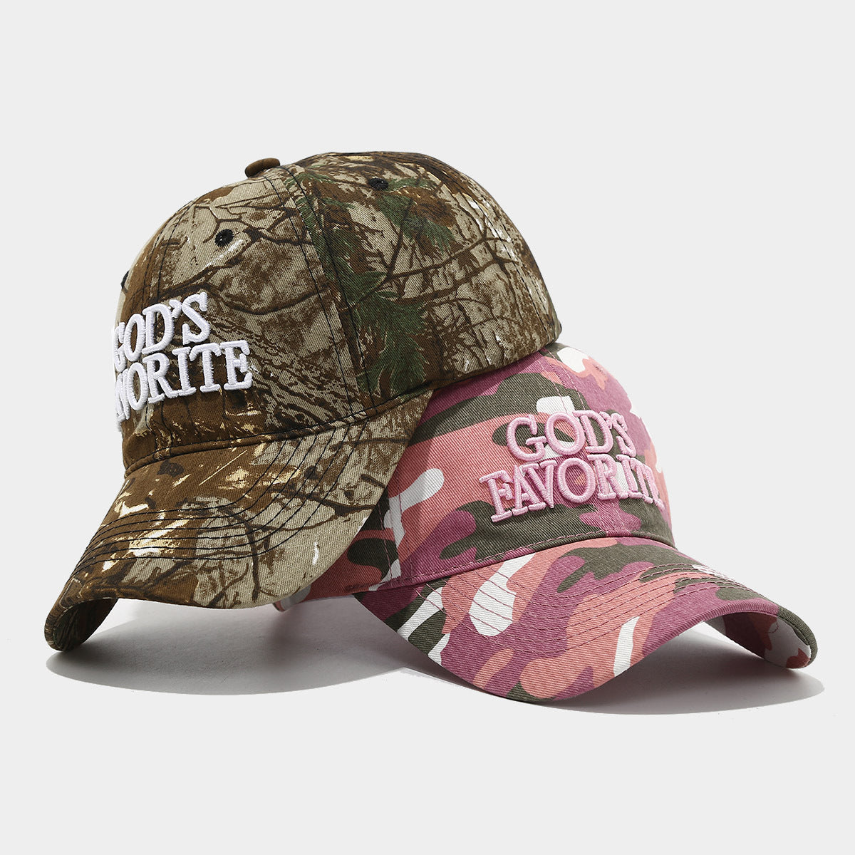 Distressed Jungle Camo Baseball Cap
