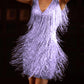 Women's Deep V Pencil Dress